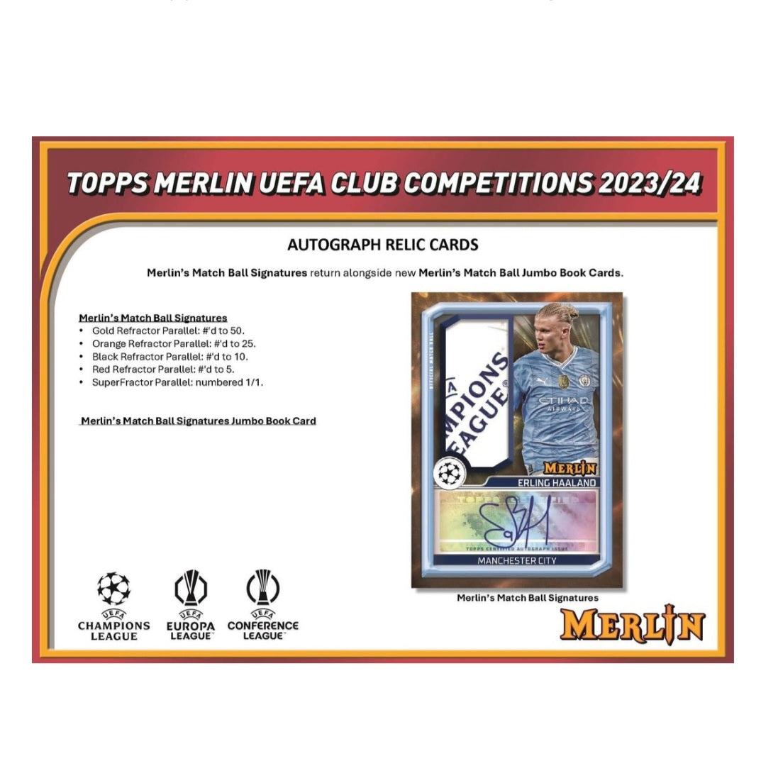 23-24 Topps Merlin UCC Soccer Hobby Box