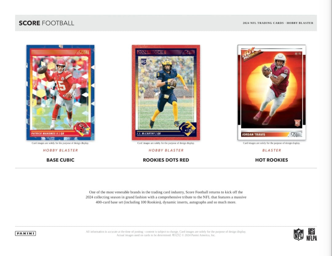 23-24 Panini Score NFL Football Hobby Blaster Box