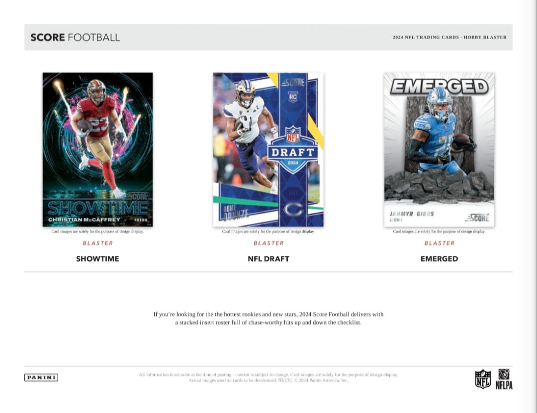23-24 Panini Score NFL Football Hobby Blaster Box