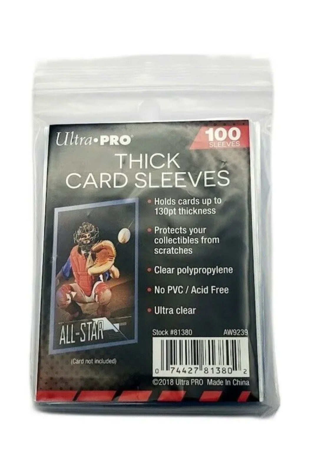 Ultra Pro Thick Card Sleeves The Sports Hobby Shop Ultra Pro Thick Card Sleeves The Sports Hobby Shop