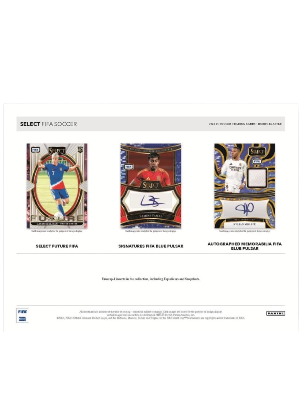 24-25 Panini Select FIFA Hobby Blaster Box