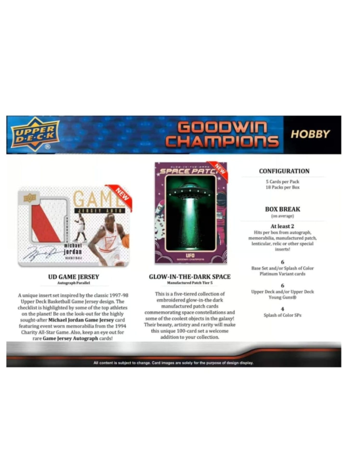 2023 Upper Deck Goodwin Champions Hobby Box