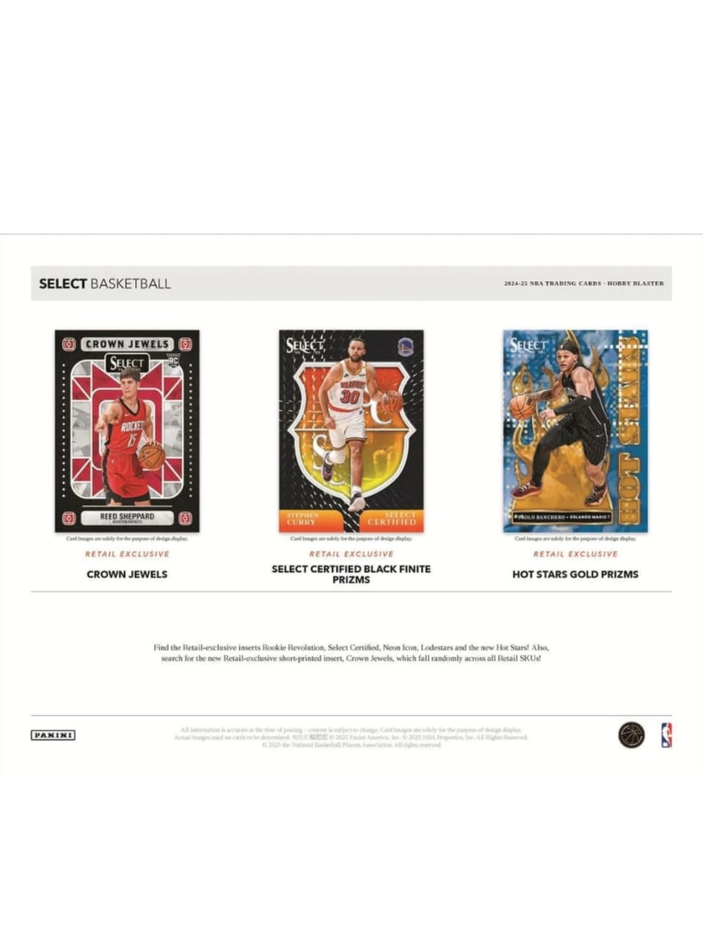 24-25 Panini Select Basketball Hobby Blaster Box