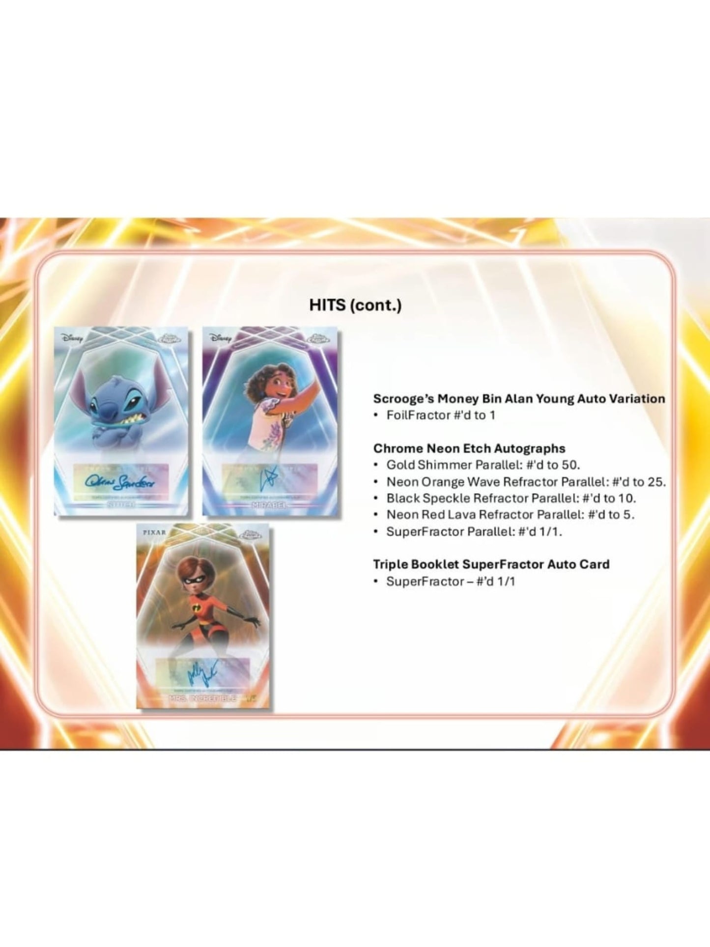 2026 Topps Disney Neon Value Box