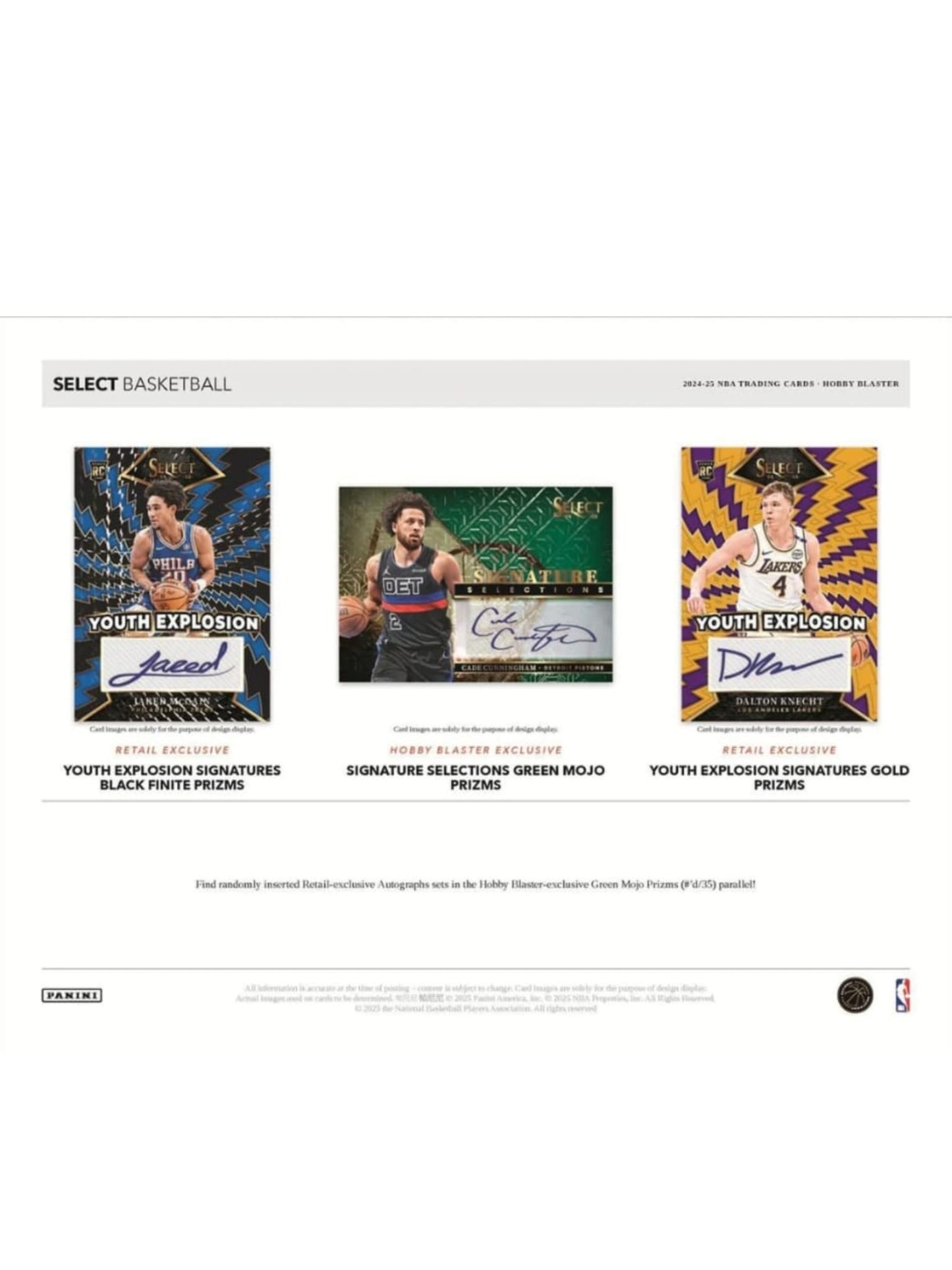 24-25 Panini Select Basketball Hobby Blaster Box