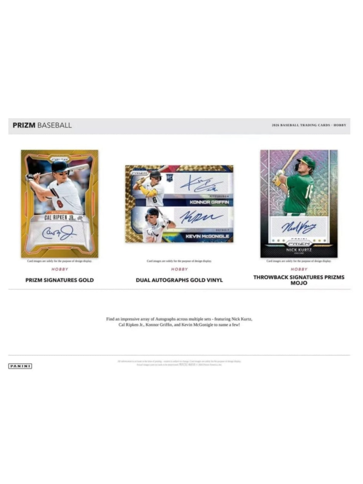 2026 Panini Prizm Baseball Hobby Box