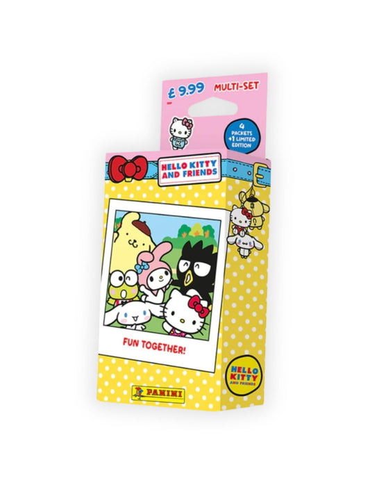 Hello Kitty and Friends multi-set packaging with cartoon characters on a white background