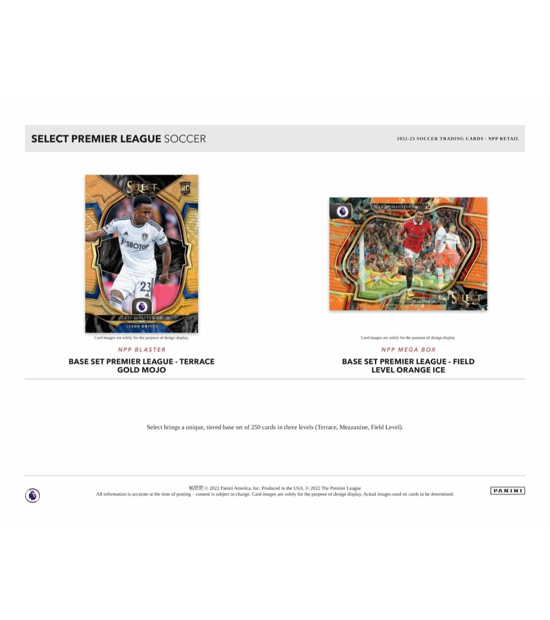 22-23 Panini Select Premier League Soccer Blaster