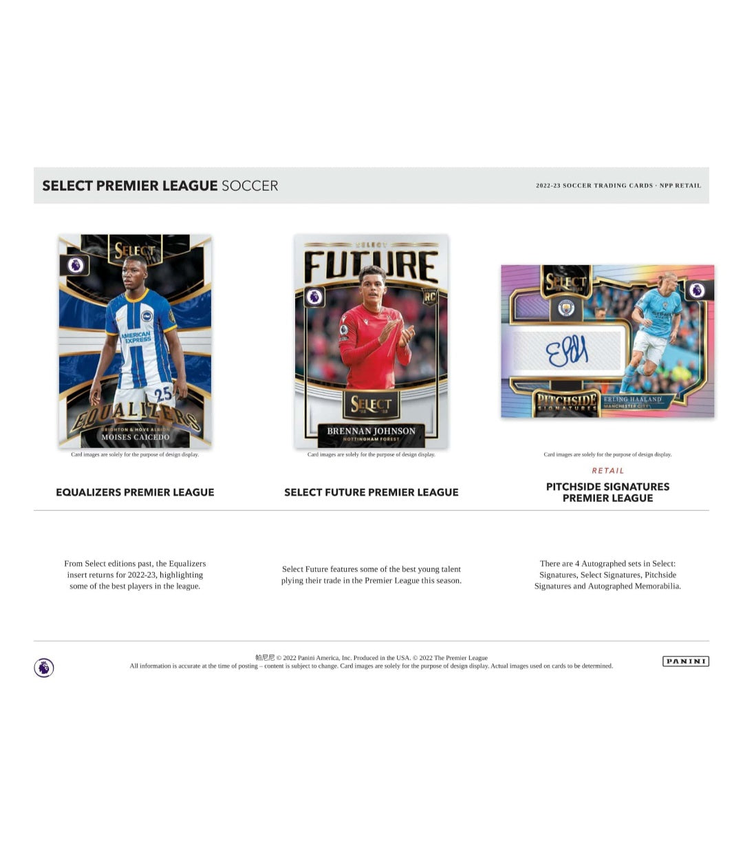 22-23 Panini Select Premier League Soccer Blaster