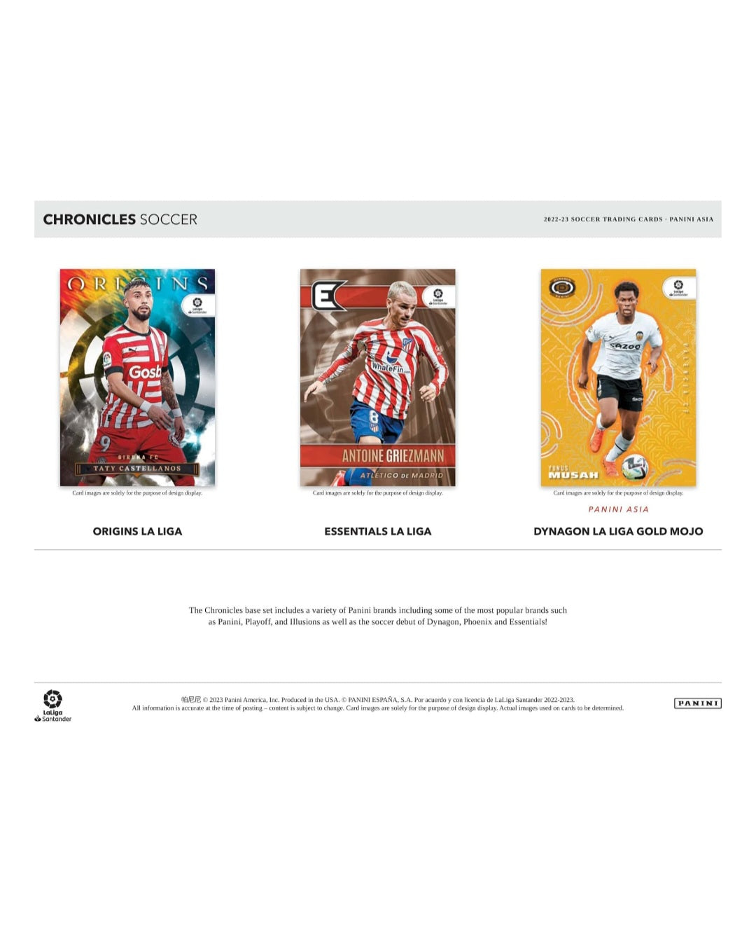 Panini Chronicles Soccer Asia Tmall Box 