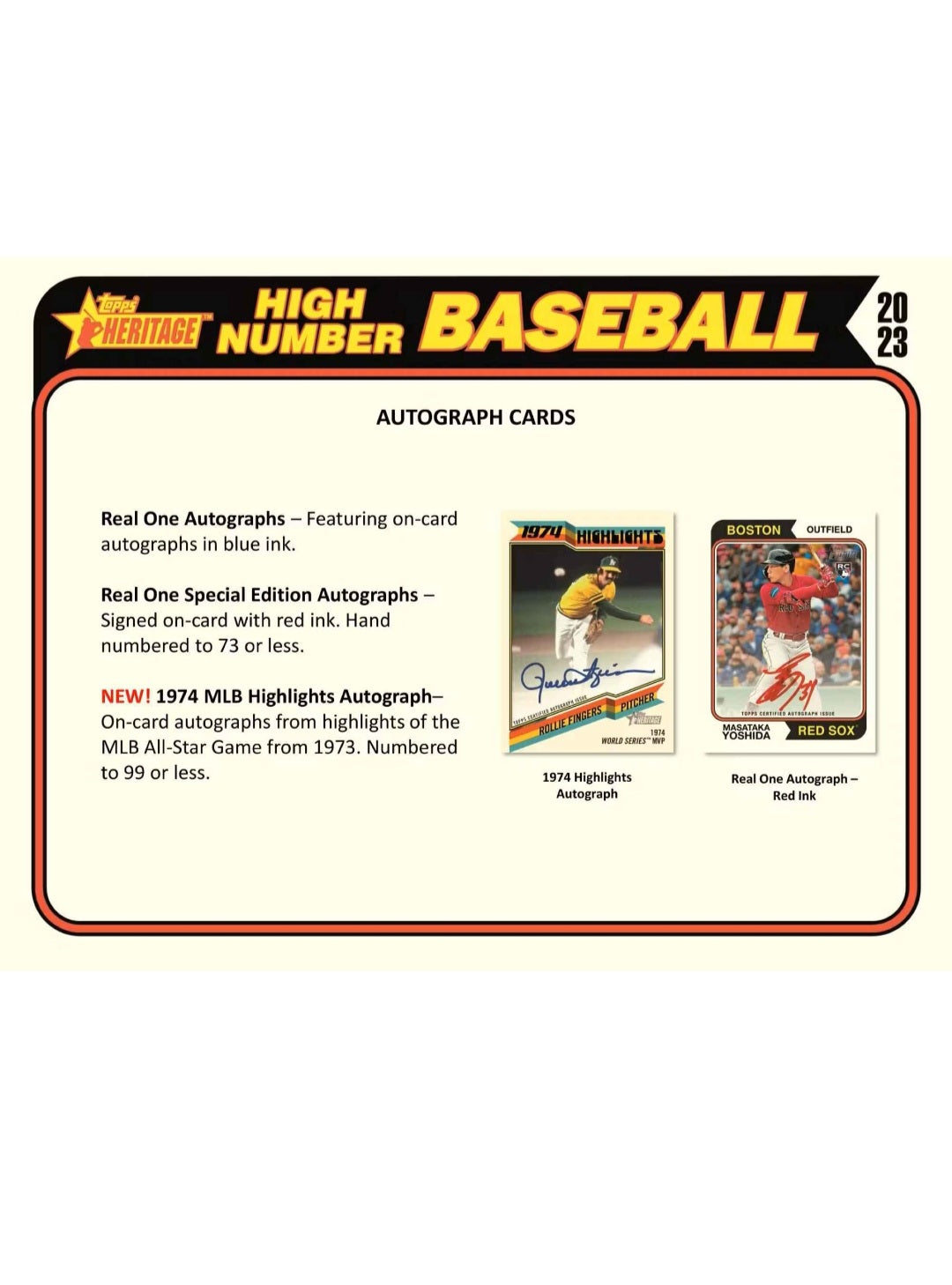 2023 Topps Heritage High Number Baseball 