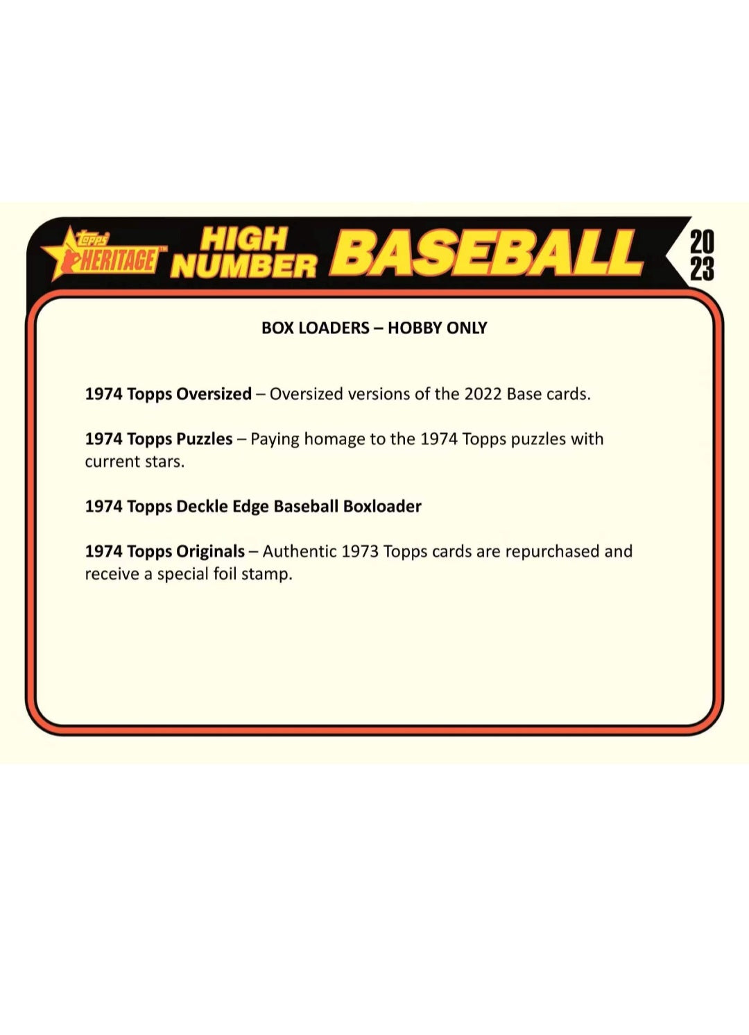 2023 Topps Heritage High Number Baseball 