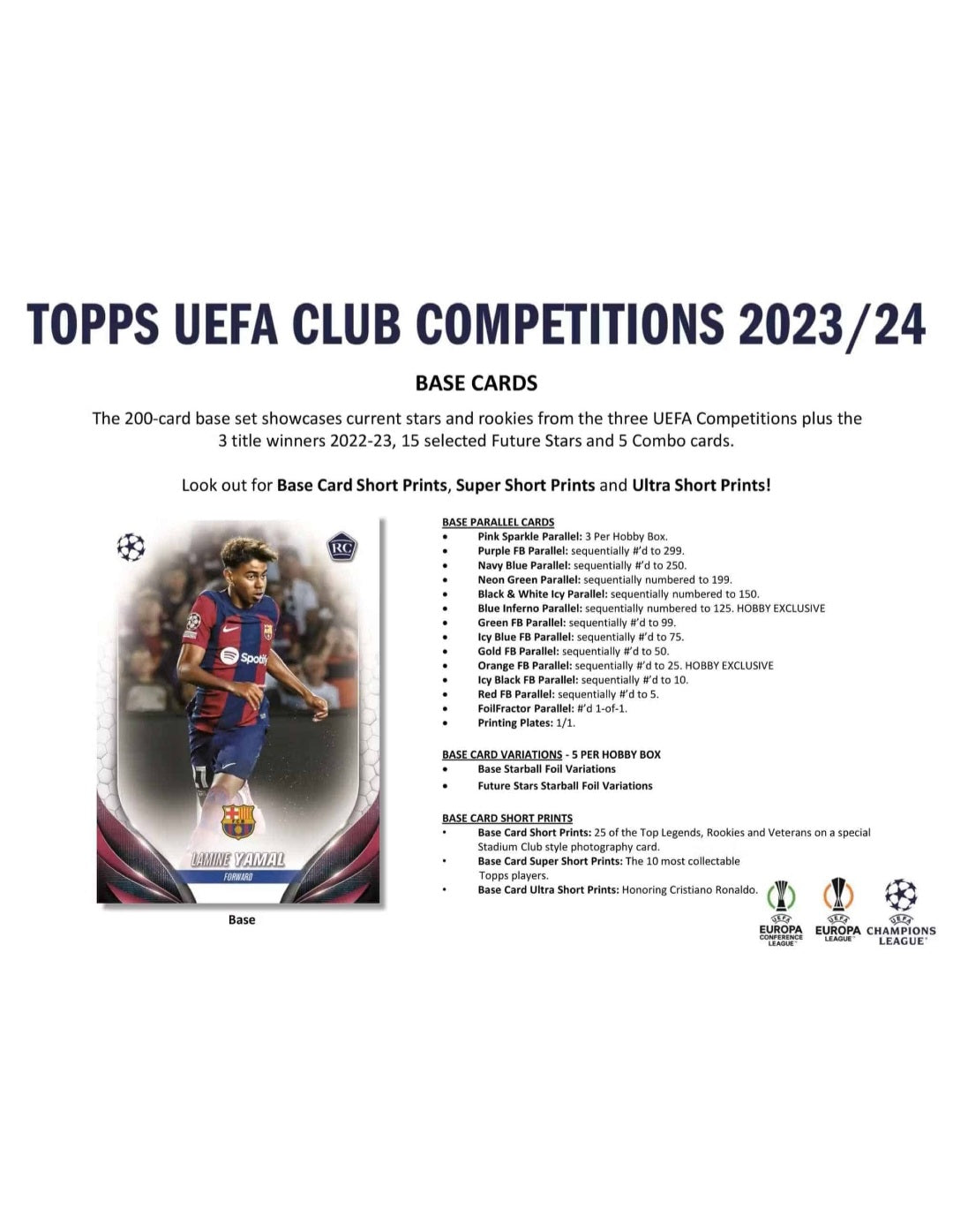 23-24 Topps Uefa Club Competitions Hobby Box 