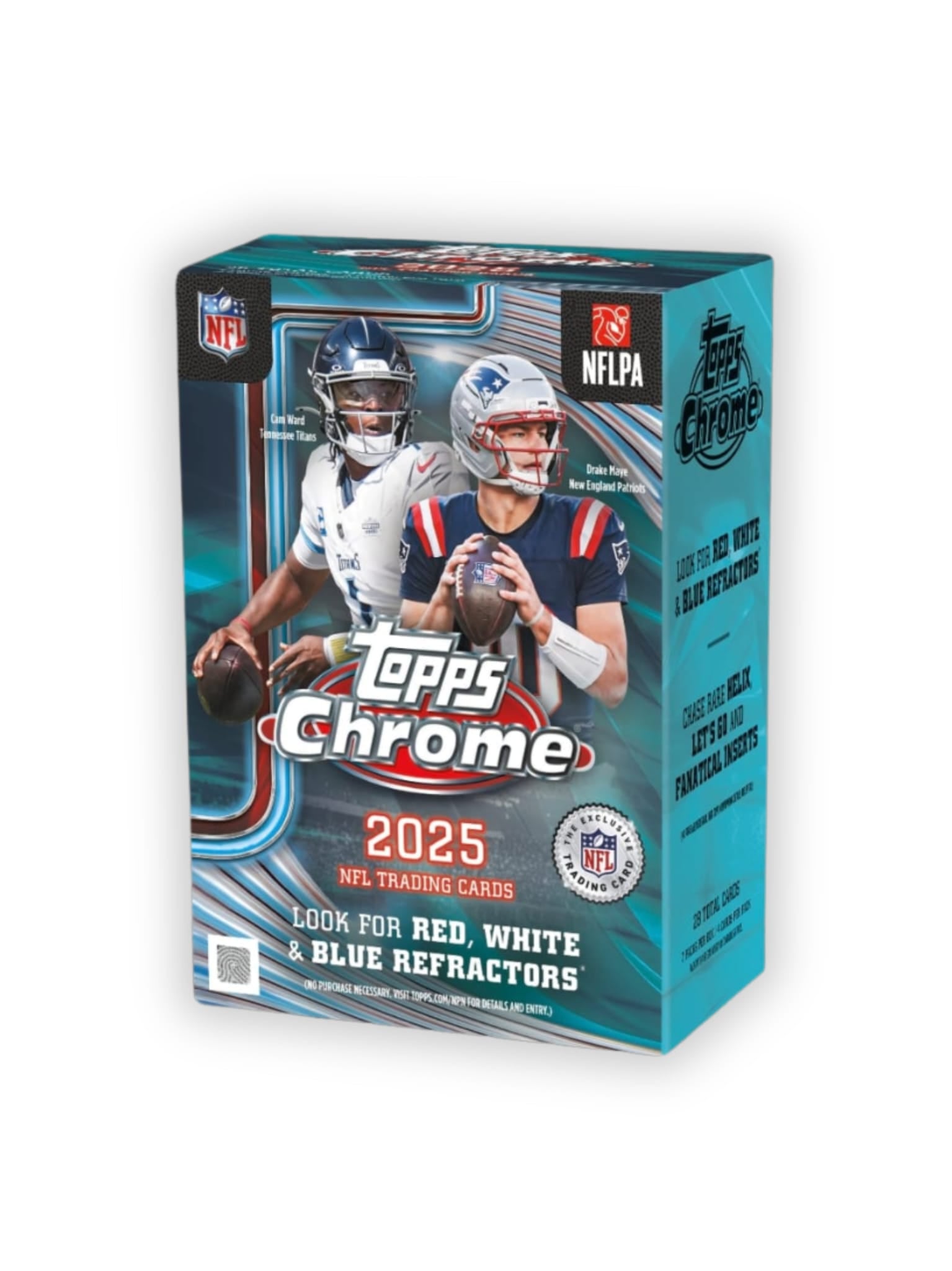 Topps Chrome 2025 NFL trading cards