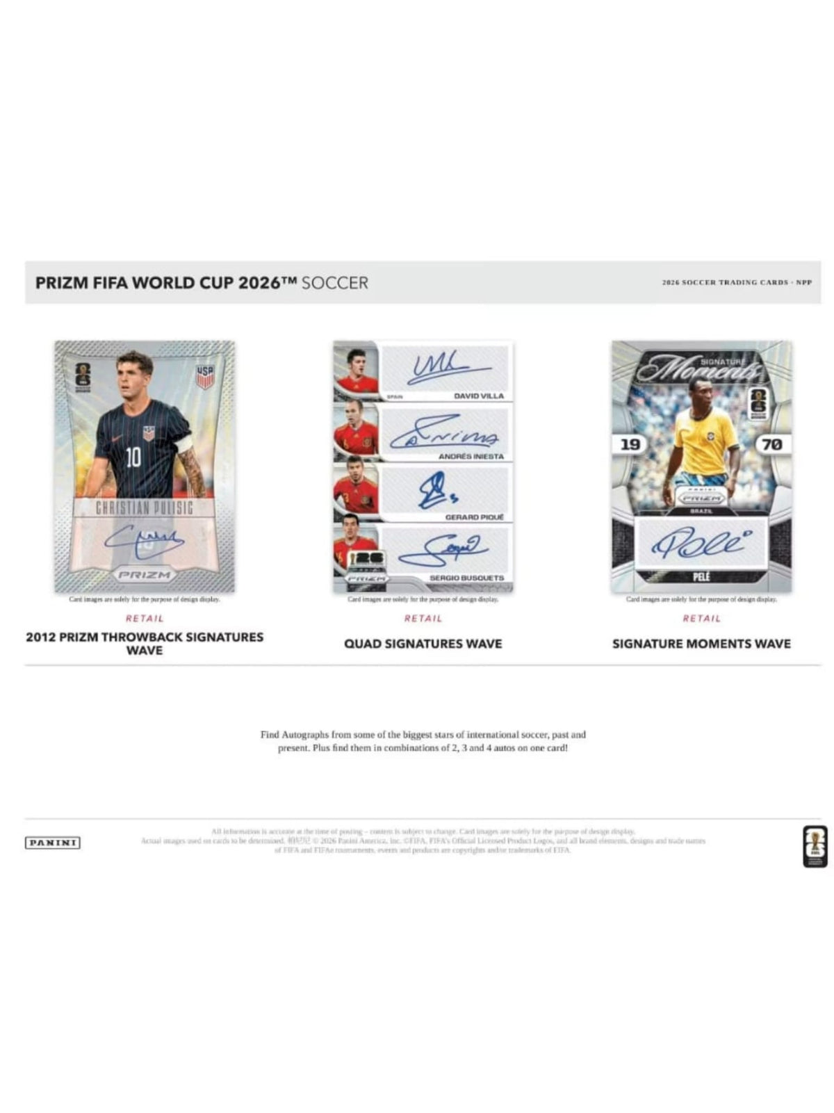 2026 Panini Prizm FIFA World Cup Mega Box