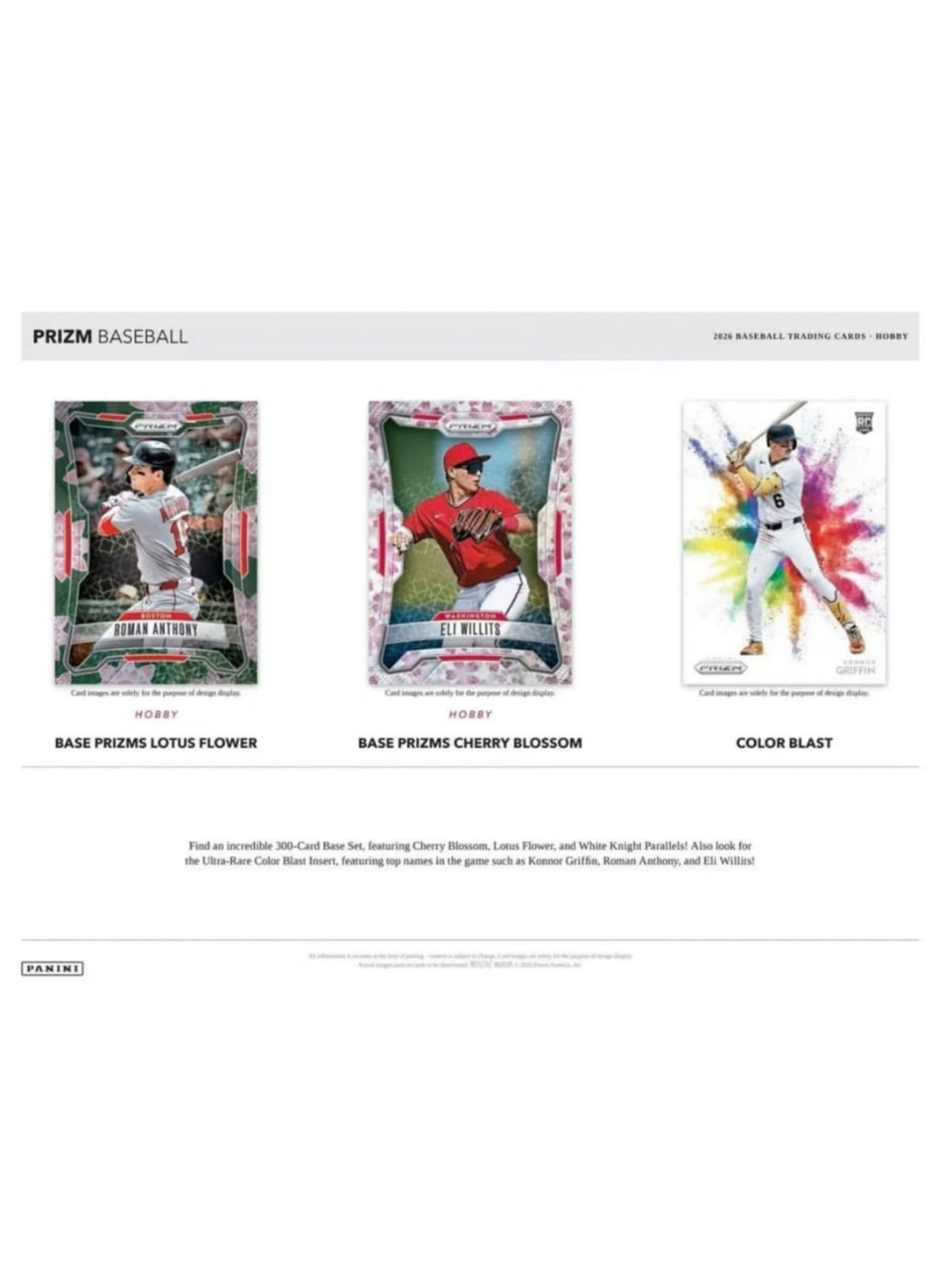 2026 Panini Prizm Baseball Hobby Box
