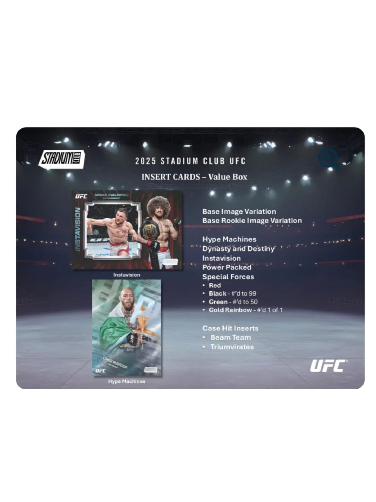 2025 Topps Stadium Club Chrome UFC Value Box