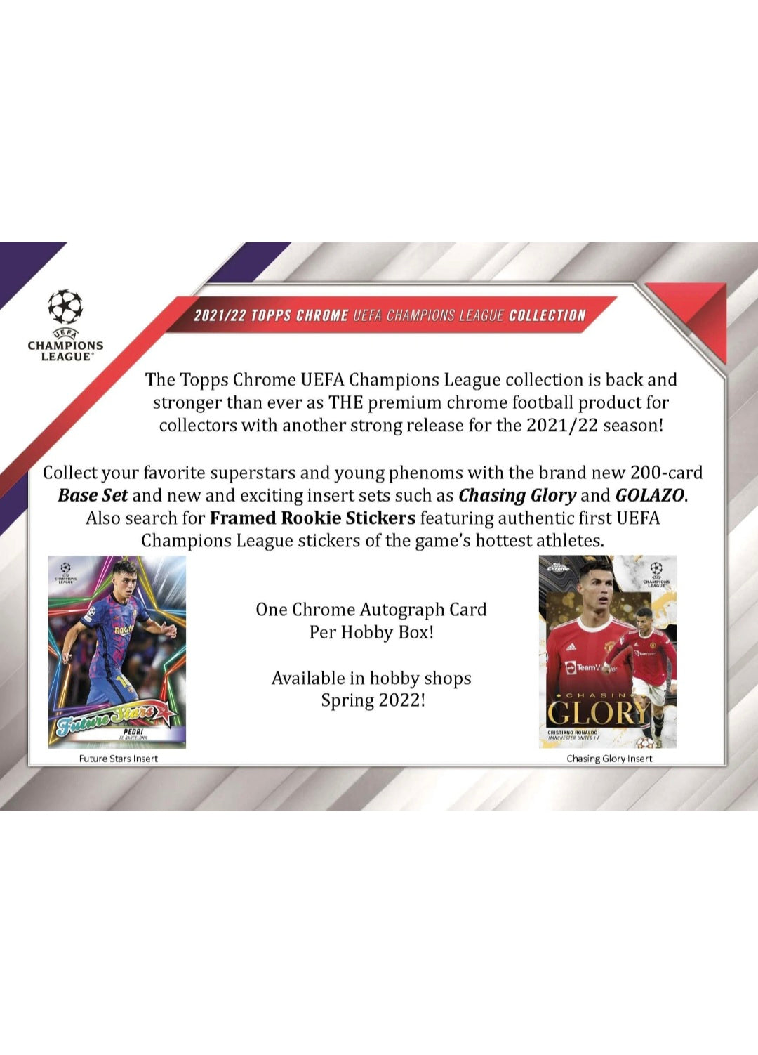 21-22 Topps Chrome UCL Hobby Box