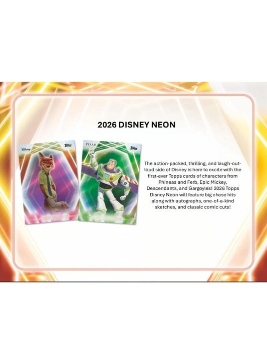2026 Topps Disney Neon Value Box