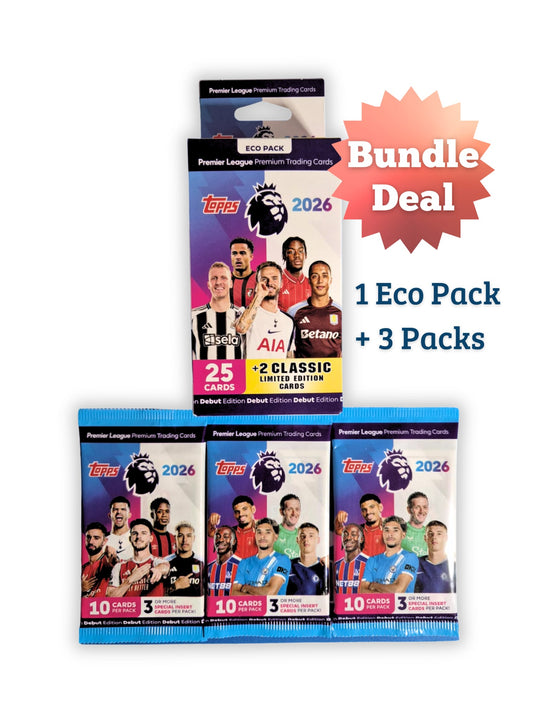 2026 Topps Premier League Debut Edition Eco Pack Bundle 