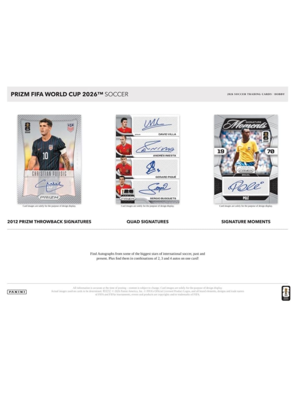 2026 Panini Prizm FIFA World Cup Hobby Box