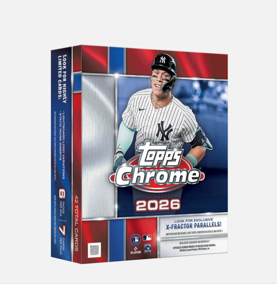 2026 Topps Chrome Baseball Mega Box