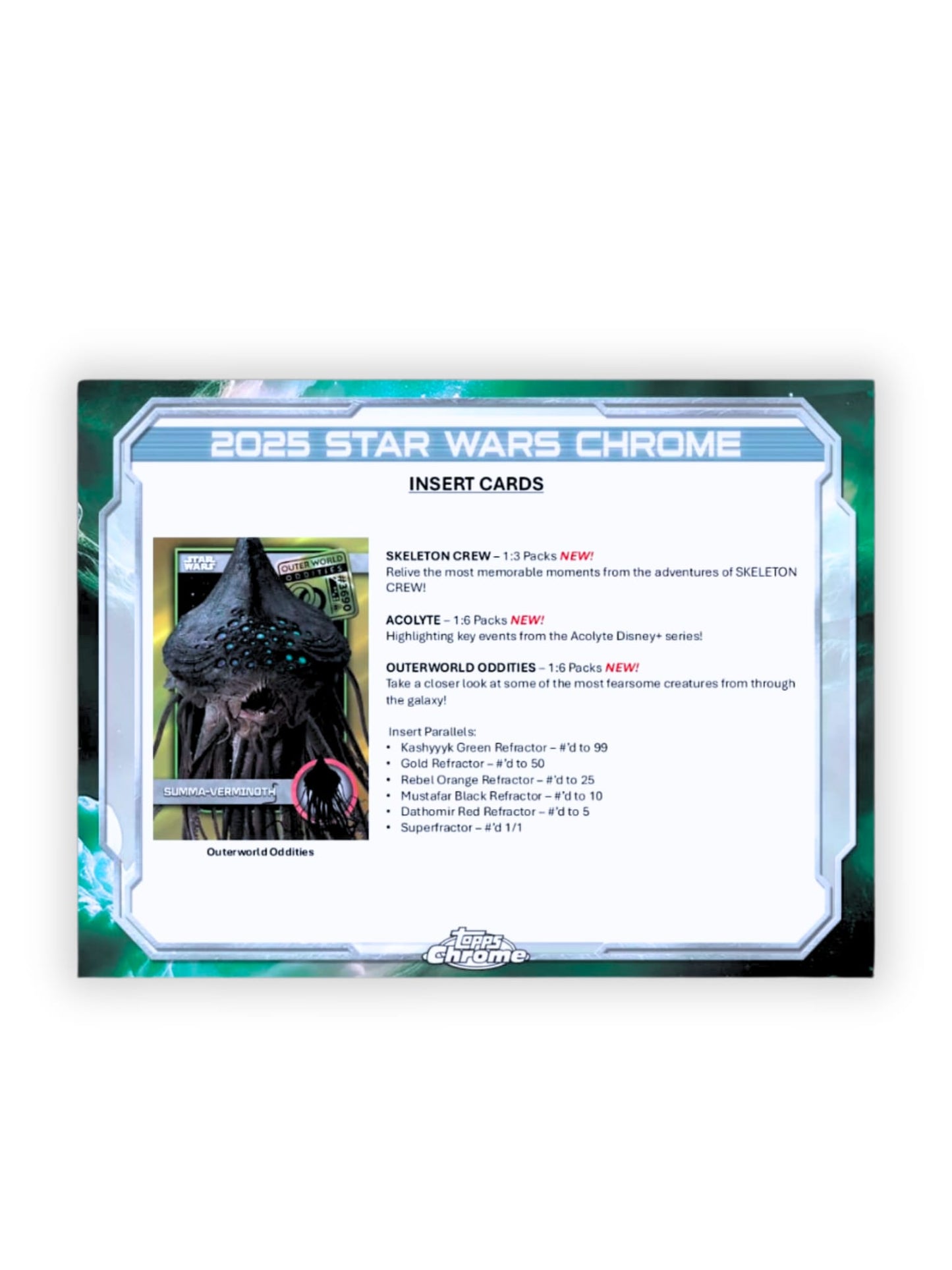 2025 Topps Chrome Star Wars Value Box