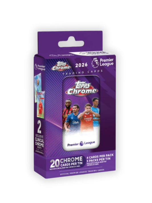 2026 Topps Chrome Premier League Tin