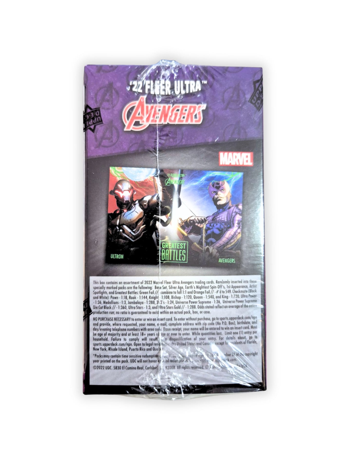 2022 Upper Deck Marvel Fleer Ultra Avengers Blaster Box