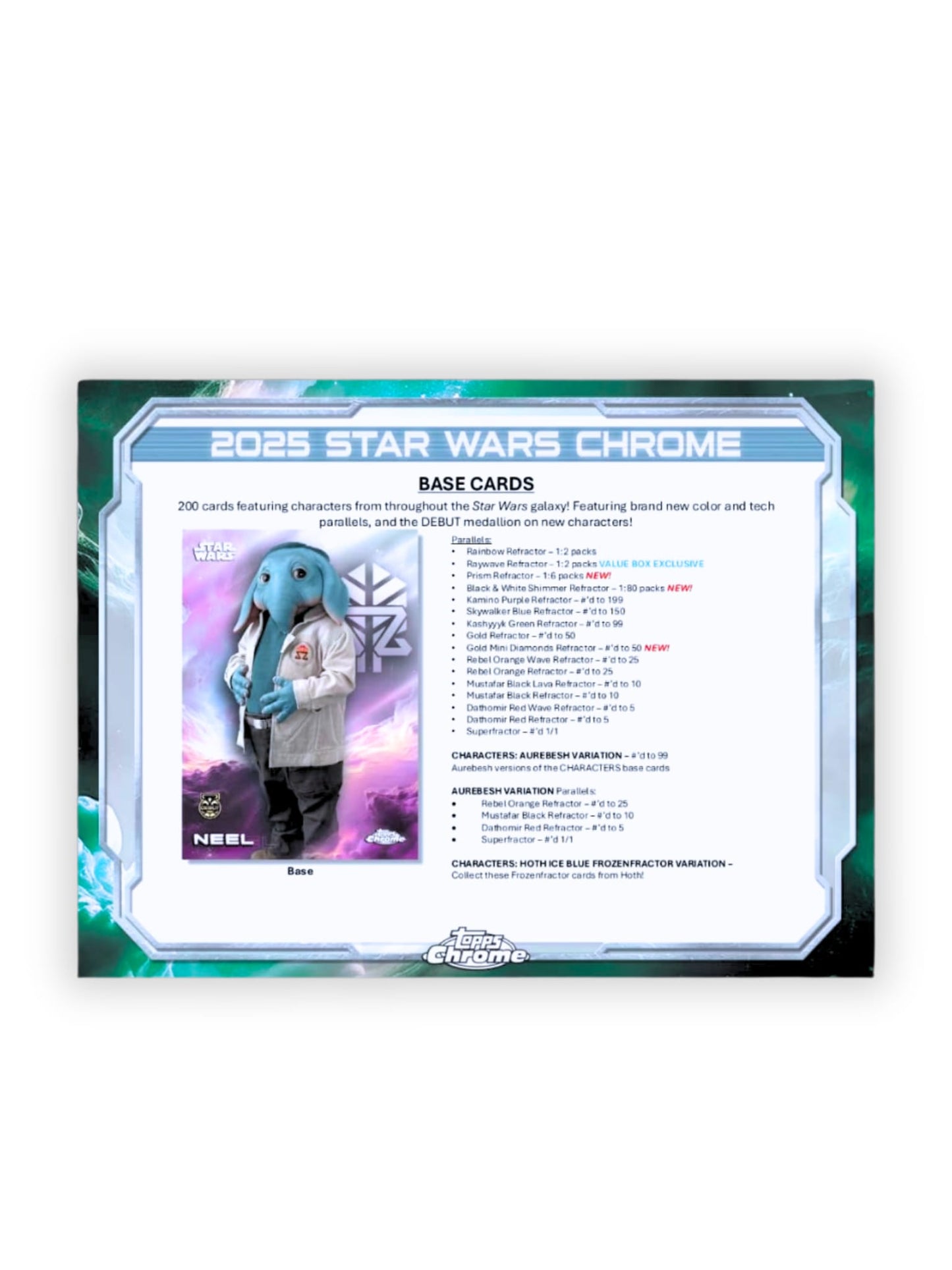2025 Topps Chrome Star Wars Value Box