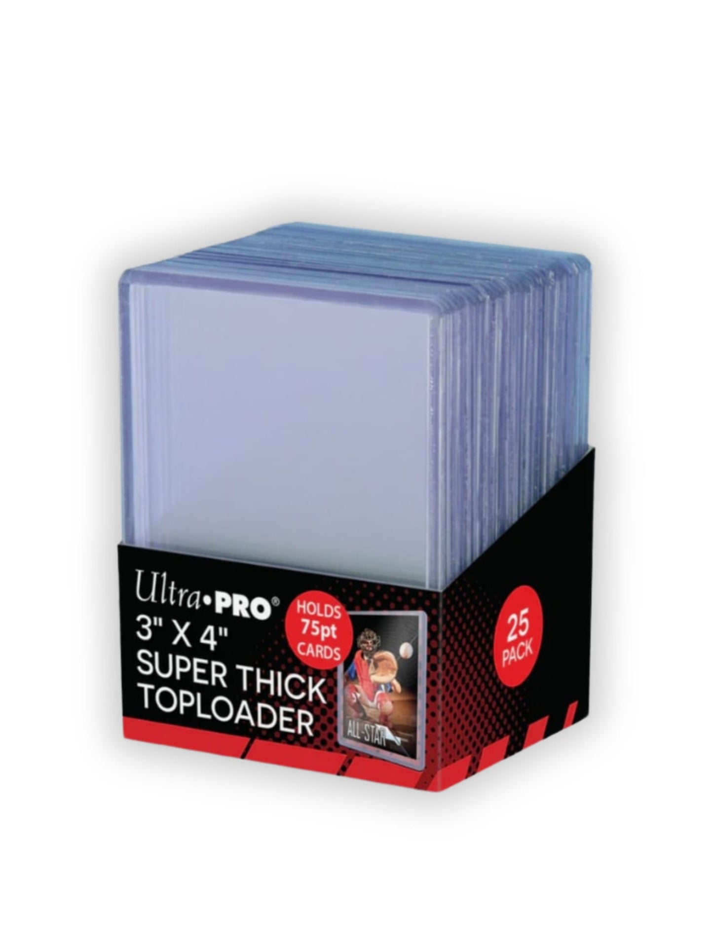 Ultra Pro 3" x 4" Super Thick 75pt Toploaders