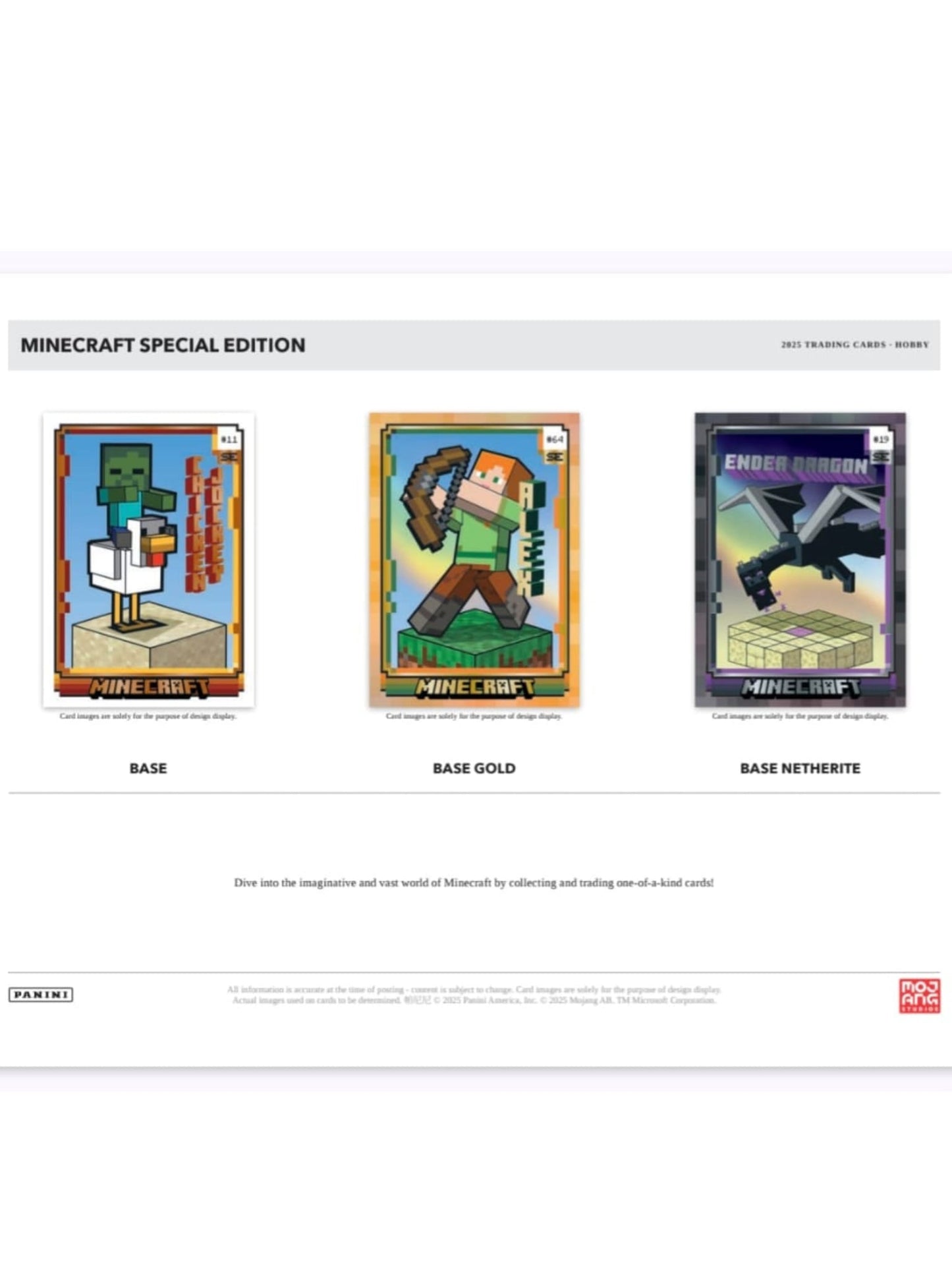 Panini Minecraft Special Edition Hobby Box