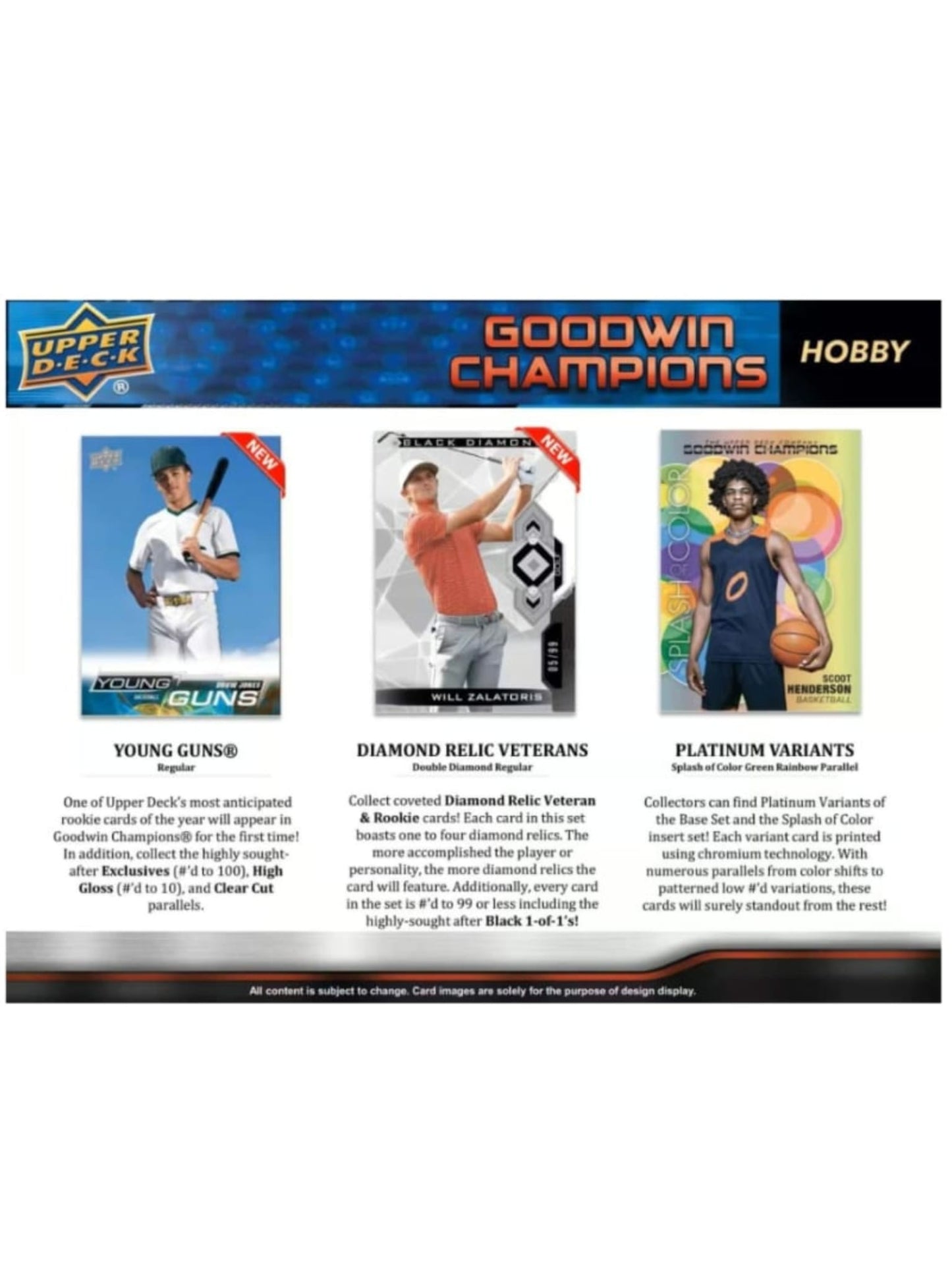 2023 Upper Deck Goodwin Champions Hobby Box