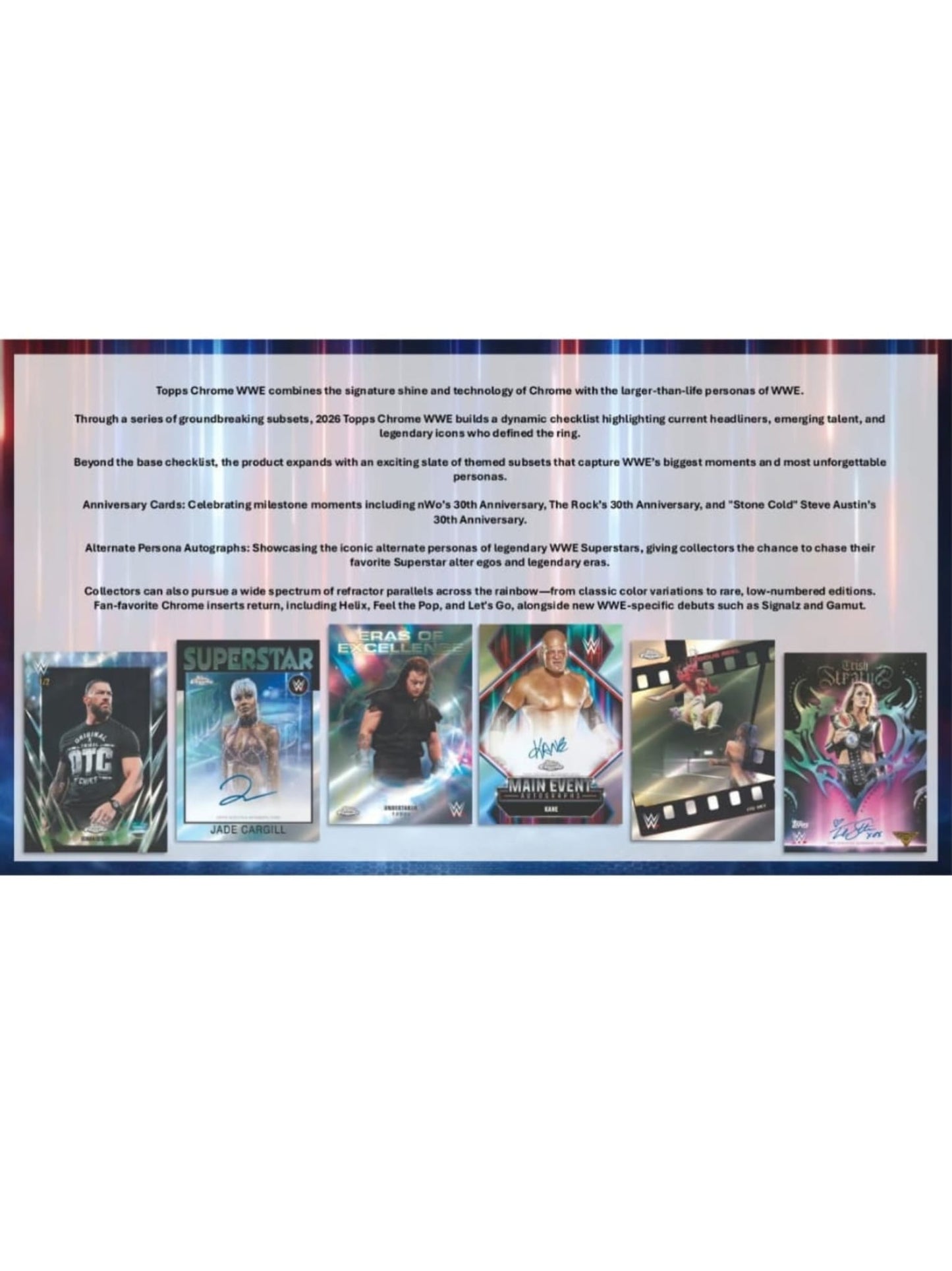 2026 Topps Chrome WWE Mega Box