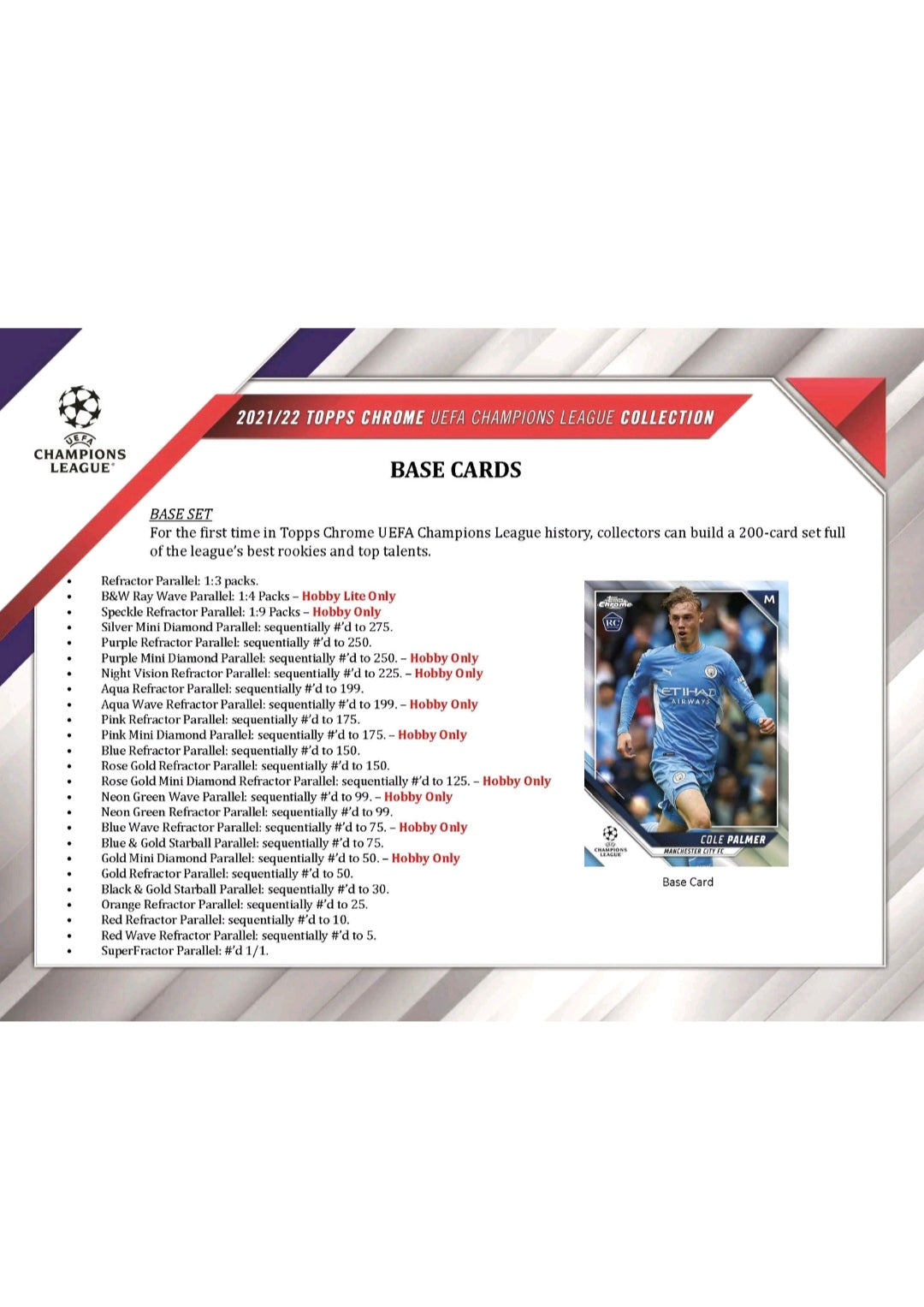 21-22 Topps Chrome UCL Hobby Box