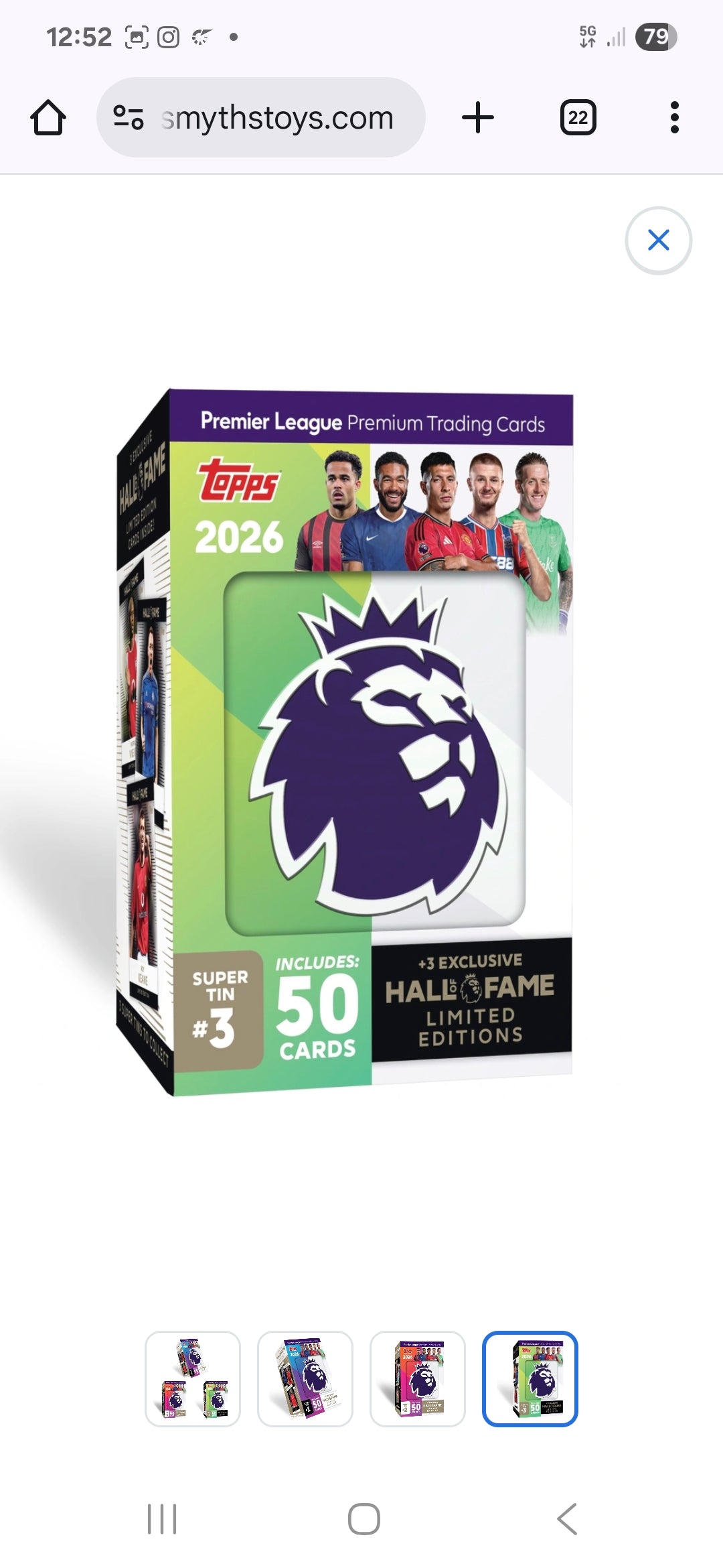 2026 Topps Premier League Debut Edition Super Tin #3