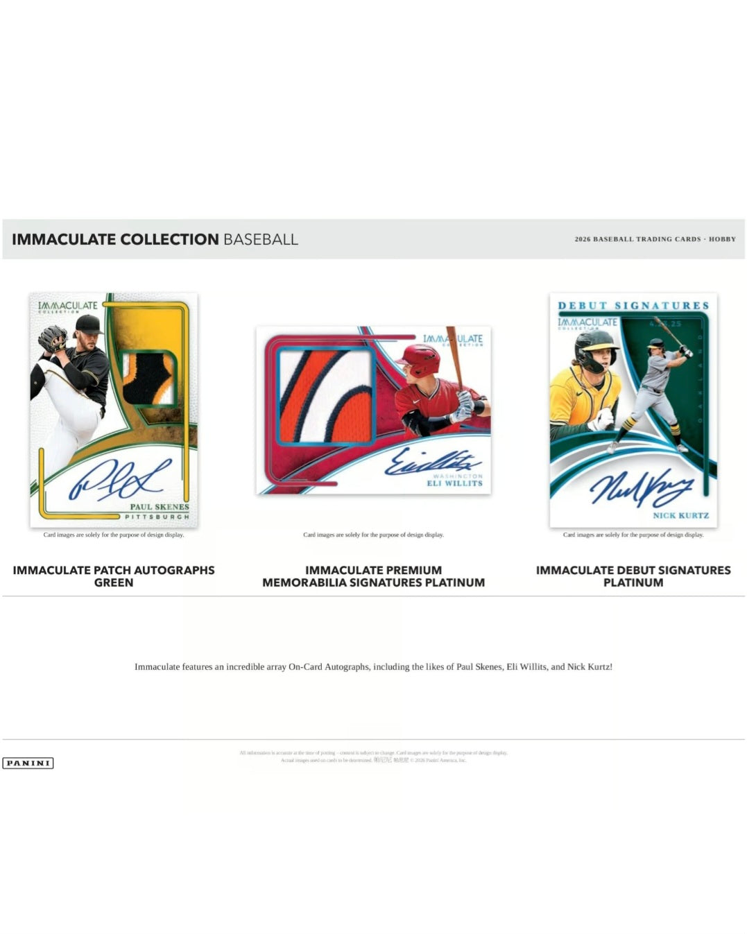 2026 Panini Immaculate Baseball Hobby Box